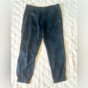 Orvis Midweight Casual Palm Jogger Pant - Blue Palm Print - Women's Size Large